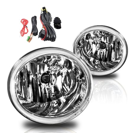 Winjet Fog Lights - Clear - Wiring Kit Included CFWJ-0076-C